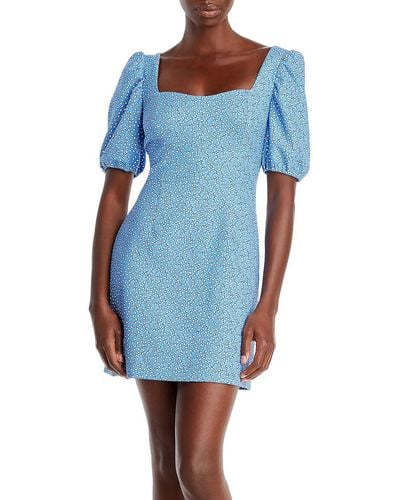 French Connection Elao Summer Short Mini Dress - Blue