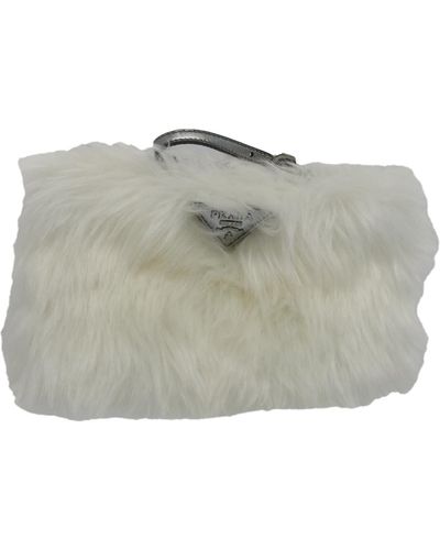 Prada Fur Clutch Bag (pre-owned) - Gray