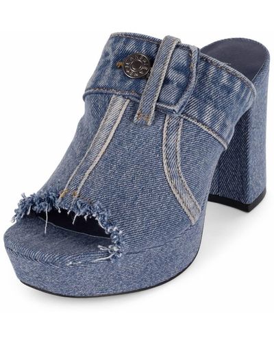 Jeffrey Campbell Magda Platform Sandal - Blue