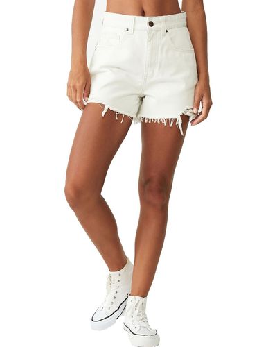 Cotton On Cotton Short Denim Shorts - White