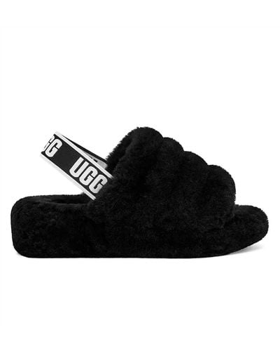 Ugg fluff slippers cheap multicolor