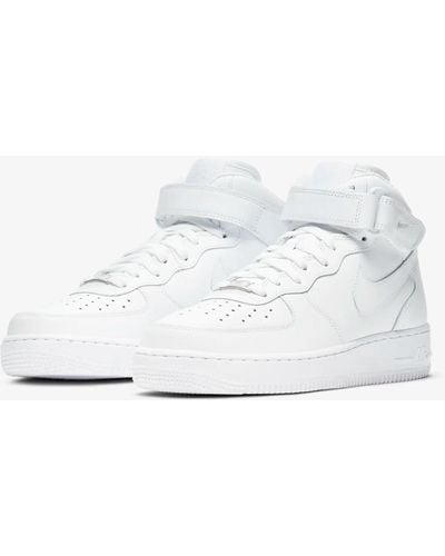 Nike Air Force 1 '07 Mid Dd9625-100 Athletic Basketball Shoes Btv76 - White