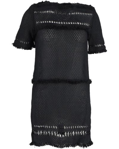 Isabel Marant Perforated Dress - Black
