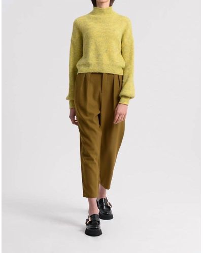 Molly Bracken Lime Sweater In Lime Yellow