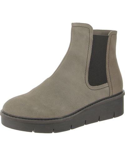Clarks Airabell Move Suede Chelsea Booties - Gray