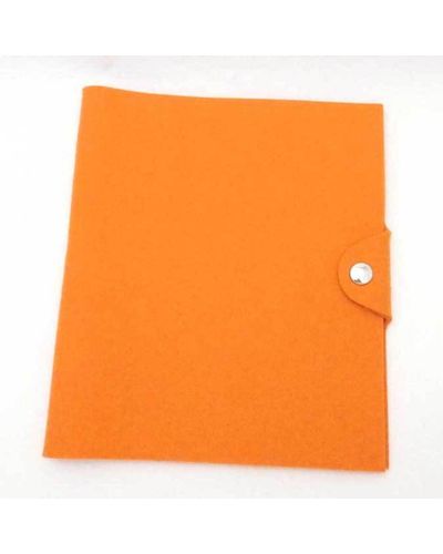 Hermès Fur Wallet (pre-owned) - Orange