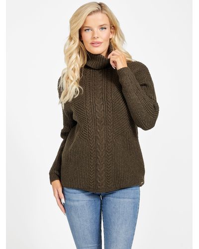 Guess Factory Melissa Turtleneck Sweater - Brown