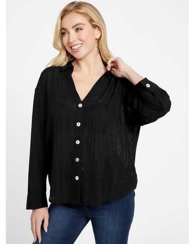 Guess Factory Danna Embroidered Shirt - Black