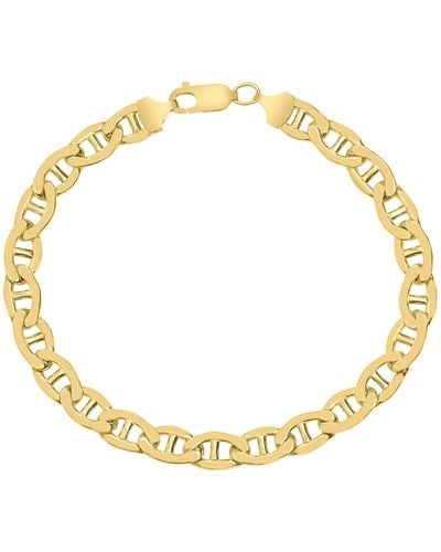 Monary 14k Gold Filled 7.4mm Mariner Link Chain Bracelet - Metallic