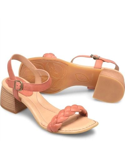 Born Simone Ankle Strap Sandal In Rust - Pink