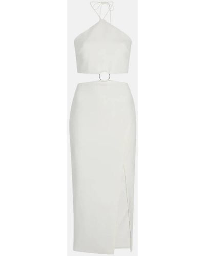 Likely Crissy Halter Cutout Midi Dress - White