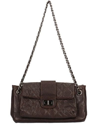 Chanel 2.55 Leather Shoulder Bag (pre-owned) - Brown