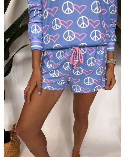 Pj Salvage Peace And Love Short - Blue