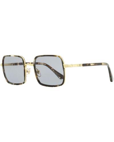 Persol Square Sunglasses Po2475s 1100r5 Striped Brown/gold 50mm - Black