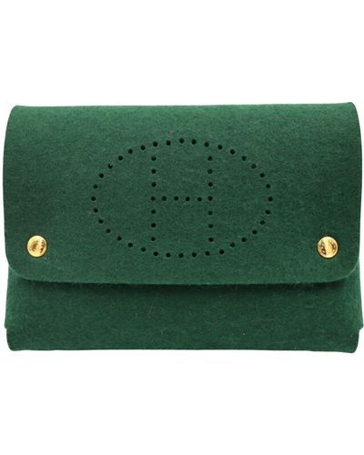 Hermès Jige Wool Wallet (pre-owned) - Green