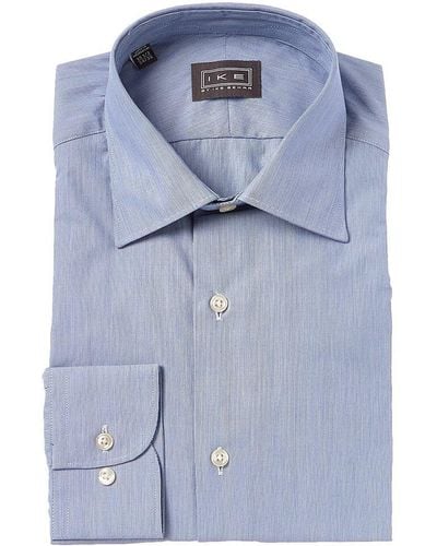 Ike Behar Contemporary Fit Dress Shirt - Blue