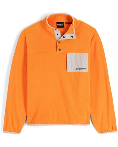 Spyder Snap Lounge Pullover - Tangerine - Orange