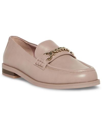 Anne Klein Park Faux Leather Loafers - Pink