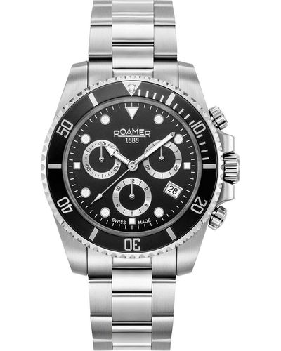 Roamer Deep Sea 100 41mm Quartz Watch - Gray