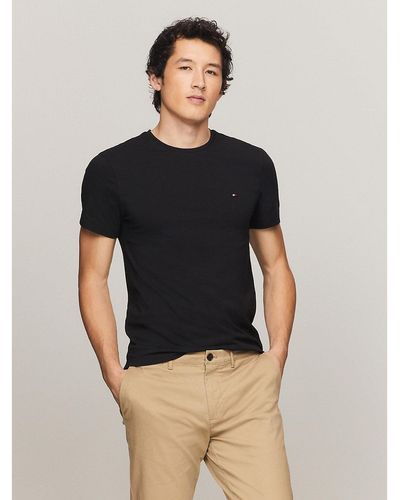 Tommy Hilfiger Slim Fit Solid T-shirt - Black