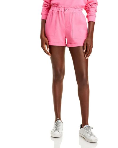 Blank NYC Loungewear Elastic Waist Shorts - Pink