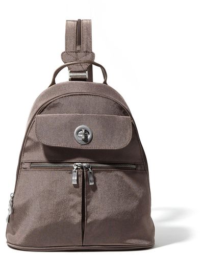 Baggallini Naples Convertible Sling Backpack - Brown