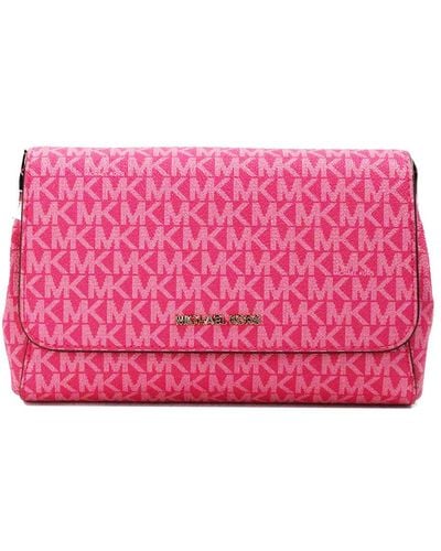 Michael Kors Medium Logo Convertible Crossbody Bag - Pink