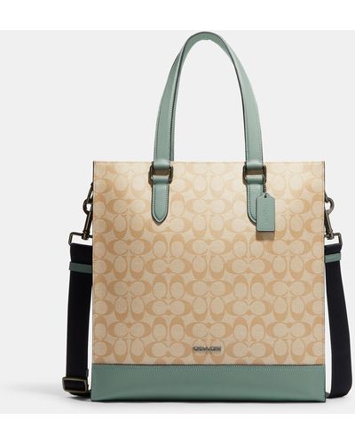 COACH Graham Structured Tote - Natural
