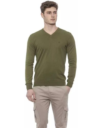 Conte Of Florence Cotton Sweater - Green
