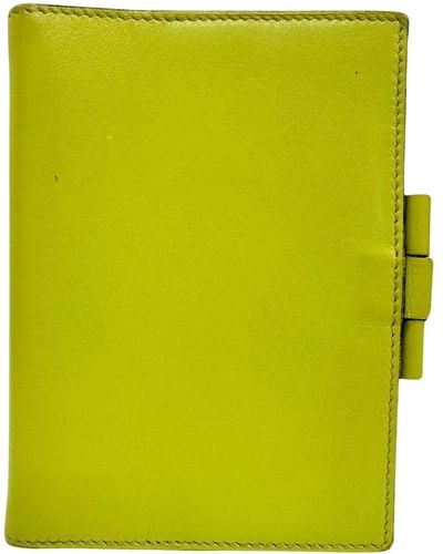 Hermès Agenda Cover Leather Wallet (pre-owned) - Green