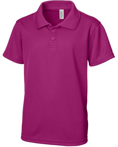 Clique Spin Youth Polo - Purple
