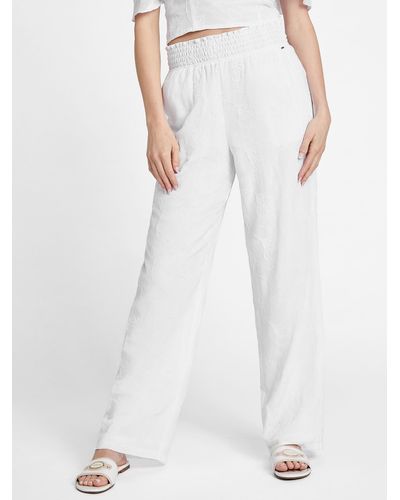 Guess Factory Allegra Palazzo Pants - White