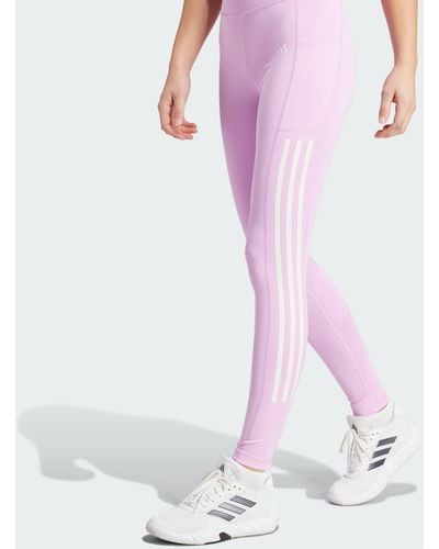 adidas Optime 3-stripes Full-length leggings - Purple