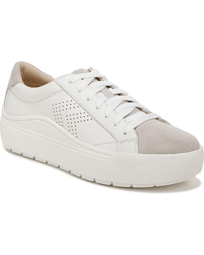 Dr. Scholls Take It Easy Leather Sneakers Casual And Fashion Sneakers - White
