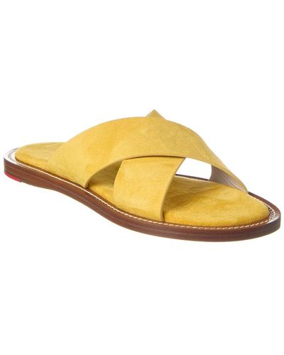 Isaia Suede Sandal - Yellow