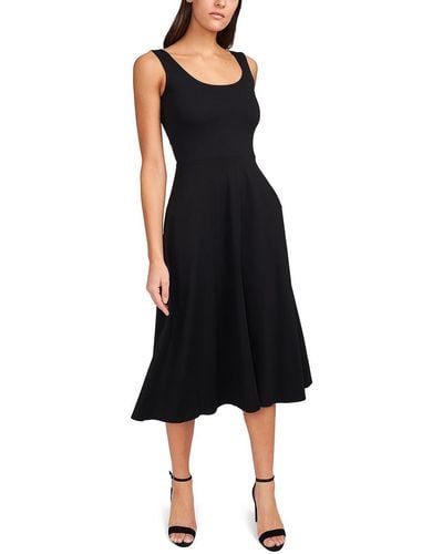 Msk Sleeveless Calf Midi Dress - Black