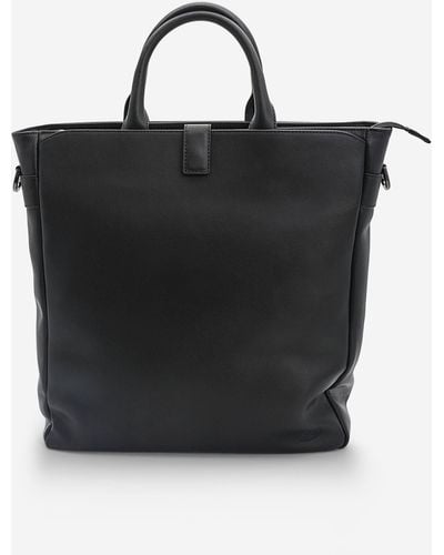 S.t. Dupont S. T. Dupont Cowhide Tote 93104 - Black