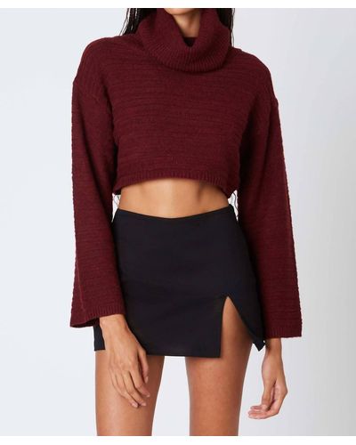 COTTON CANDY FASHION Spiced Cider Sweater - Red