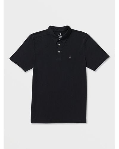 Volcom Banger Short Sleeve Polo Shirt - Black