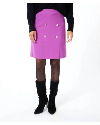 EsQualo Short City Skirt - Purple