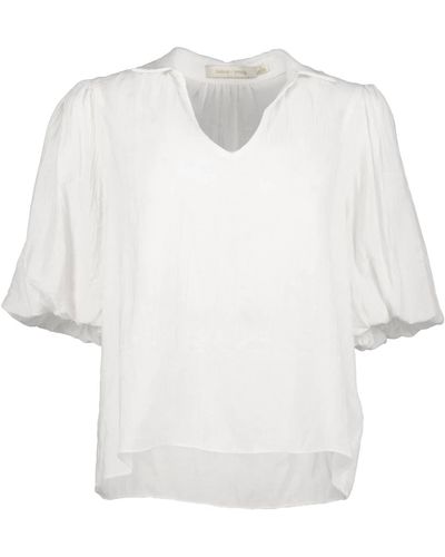 Bishop + Young Sofia Bubble Sleeve Top - White