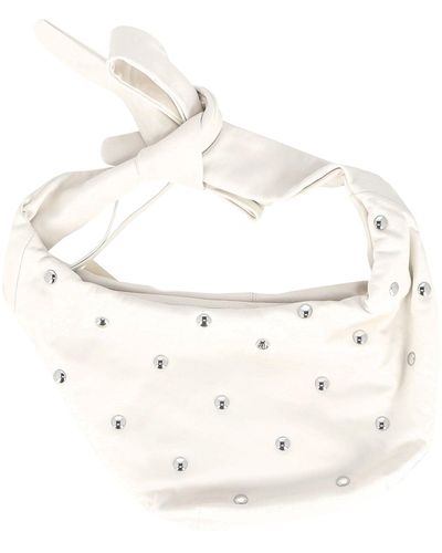 Maje Embellished Bow Bag - White