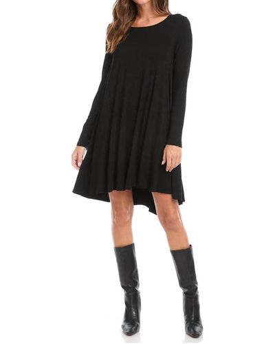 Karen Kane Long Sleeve maggie Dress - Black