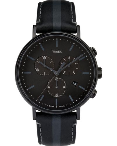 Timex Fairfield 41mm Quartz Watch - Black