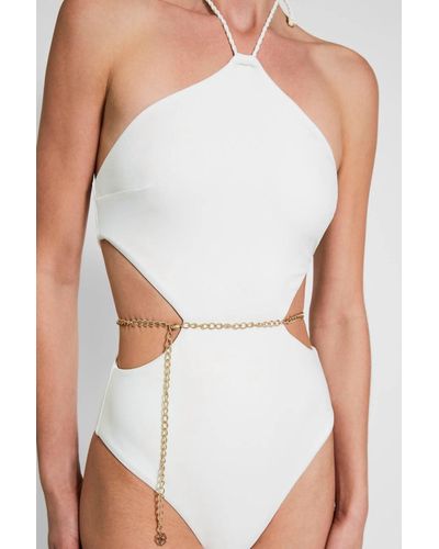 Devon Windsor Aspen Full Piece Swimsuit - White