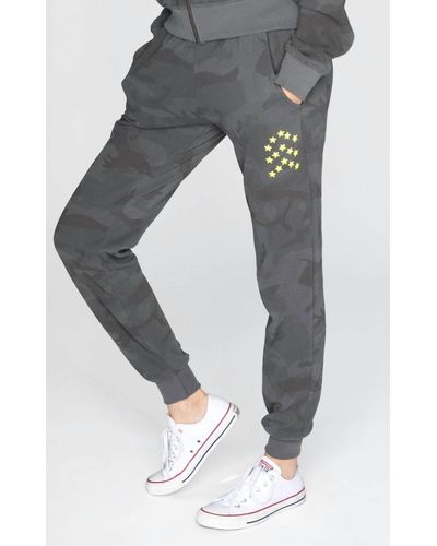 Chrldr Black Camo -flat Pocket Sweatpants - Gray