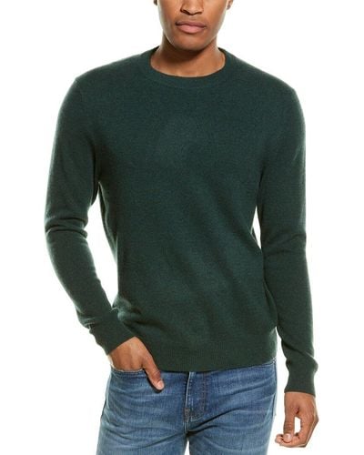 Qi Cashmere Crewneck Sweater - Green