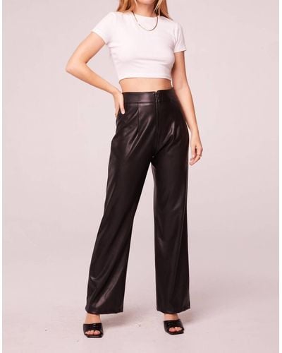 Band Of The Free Rock Goddess Faux Leather Pants - Black