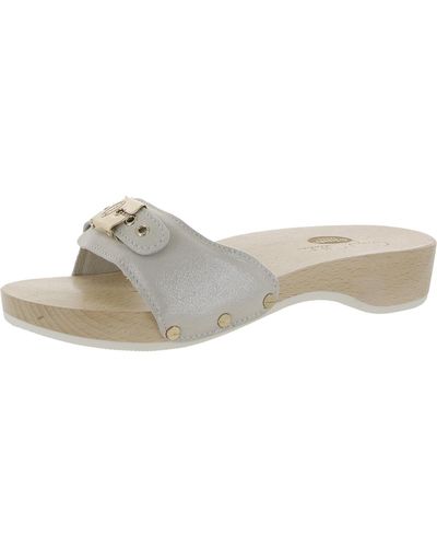 Dr. Scholls Original Adjustable Clog Slide Sandals - Metallic
