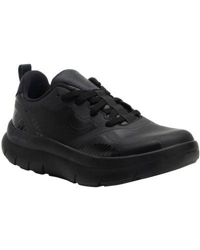 Alegria Solstyce Arch Support Faux Leather Casual And Fashion Sneakers - Black